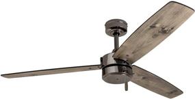 img 4 attached to Enhance Your Space with the Prominence 🏠 Home 51024 Indoor/Outdoor Journal Ceiling Fan: 52-inch, Gun Metal