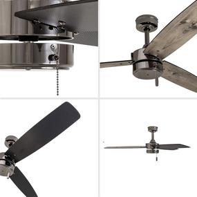 img 3 attached to Enhance Your Space with the Prominence 🏠 Home 51024 Indoor/Outdoor Journal Ceiling Fan: 52-inch, Gun Metal