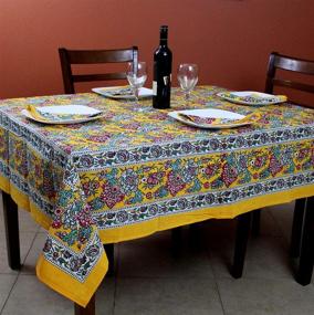 img 2 attached to India Arts Country Tablecloth Tablelcoth