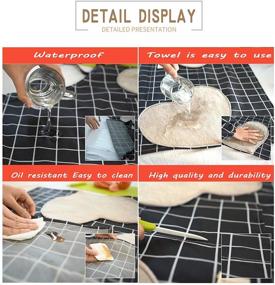 img 1 attached to Adjustable Waterproof Apron with Pockets and Towels - Ideal for Men and Women in Kitchen Cooking