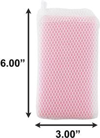 img 3 attached to NuValu Multi-Purpose Mesh Net Kitchen Cleaning Dishwash Sponge Set (12 Pack) - Assorted Colors