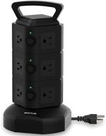 💡 jackyled power strip tower surge protector: 12 outlets, 6.5ft cord, home office charging station logo