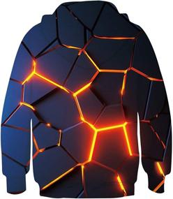 img 1 attached to 👕 Stylish Hoodies Pullover: Lightweight Sweatshirts with Cool Graphics for Boys' Clothing