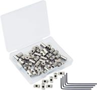 📌 subang 40 pieces pin keepers with locking clasp, pin locks & backs, includes 4 wrenches, all in convenient storage case - 9mm x 6mm logo