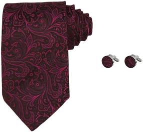 img 4 attached to Elegant Patterned Presents: A1130 Economics Cufflinks for Boys' Accessories and Neckties