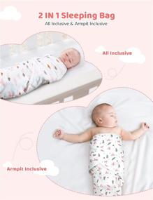 img 2 attached to 👶 Naffic Adjustable Swaddle: Comfortable and Versatile Swaddle Blankets for Kids' Home Store