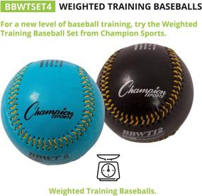 img 3 attached to Champion Sports Weighted Baseball Set