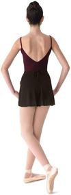 img 2 attached to Georgette Wrap Dance Skirt for Women by Mirella