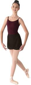 img 3 attached to Georgette Wrap Dance Skirt for Women by Mirella