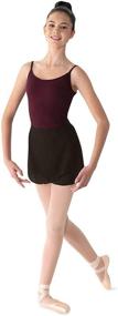 img 4 attached to Georgette Wrap Dance Skirt for Women by Mirella