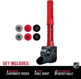 img 3 attached to NHL Licensed Franklin Sports Automatic Mini Hockey Ball Passer - Enhance Your Knee Hockey Skills with Six Mini Hockey Balls!