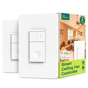 img 4 attached to 🔁 Smart Ceiling Fan Control Switch for Ceiling Fan - Treatlife 4-Speed, Compatible with Alexa and Google Assistant, Remote Control, Schedule, No Hub Required, Neutral Wire.