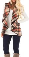 π huila women's checkered waistcoat with irregular design - clothing for women logo