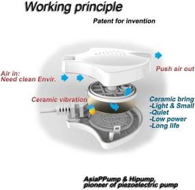 img 2 attached to 🐠 Ultra-Quiet, Energy-Efficient AsiaPPump Aquarium Air Pump for 1-10 Gallon Tanks (White Fish)