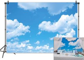 img 3 attached to 📸 GYA 7x5ft Blue Sky White Clouds Photography Backdrop — Sunshine Sky Clouds Theme Photo Booth Wedding Party Decoration Background — Studio Props Vinyl