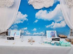 img 2 attached to 📸 GYA 7x5ft Blue Sky White Clouds Photography Backdrop — Sunshine Sky Clouds Theme Photo Booth Wedding Party Decoration Background — Studio Props Vinyl