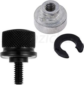 img 2 attached to 🔩 Amazicha Black Stainless Steel Seat Bolt Screw Nut Mount Kit for Harley Davidson Touring Sportster Softail Dyna 1996-2021: A Comprehensive Review