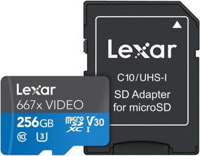 img 2 attached to 💽 Enhanced Performance Lexar Professional 667x Video 256GB microSDXC UHS-I Card (LSDMI256VBNA667A)