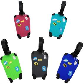 img 4 attached to 🧳 Luggage Cartoon Suitcase Identifiers by Mziart