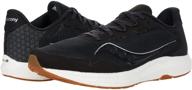 saucony freedom black gum 13 men's shoes logo