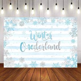 img 4 attached to Avezano Onederland Snowflake Background Decoration