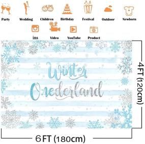 img 2 attached to Avezano Onederland Snowflake Background Decoration