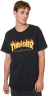 🔥 unleash the heat with thrasher flame t-shirt - small heather edition logo