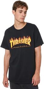 img 4 attached to 🔥 Unleash the Heat with Thrasher Flame T-Shirt - Small Heather Edition