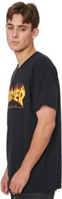 img 3 attached to 🔥 Unleash the Heat with Thrasher Flame T-Shirt - Small Heather Edition