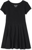 👗 girls' sleeve pleated casual dresses by childrens place—stylish and comfortable clothing for kids logo