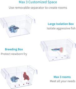 img 2 attached to Pawfly Fish Breeding Box Tank with Hatchery - Ideal Aquarium Incubator and Isolation Solution for Baby Shrimp and Guppies