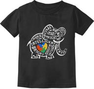 🐘 elephant autism awareness kids t-shirt for toddlers logo