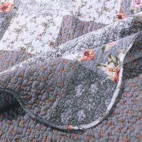 img 2 attached to 🛏️ Giulia King Quilt Set in Gray by Barefoot Bungalow