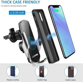 img 2 attached to Wireless Charging Auto Clamping Compatible 11ProMax Car Electronics & Accessories for Car Electronics Accessories