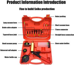 img 3 attached to 🔧 Efficient Brake System Bleeding Tools: Handheld Vacuum Pump Test Set for Automotive ─ 2-in-1 Brake Bleeder Kit with Adapters Case (16PCS)