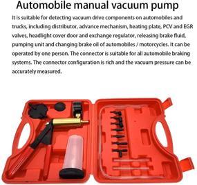 img 2 attached to 🔧 Efficient Brake System Bleeding Tools: Handheld Vacuum Pump Test Set for Automotive ─ 2-in-1 Brake Bleeder Kit with Adapters Case (16PCS)