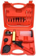 🔧 efficient brake system bleeding tools: handheld vacuum pump test set for automotive ─ 2-in-1 brake bleeder kit with adapters case (16pcs) logo