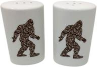 quirky and stylish bigfoot gifts: sasquatch salt and pepper shakers set logo