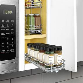 img 3 attached to Optimized Lynk Spice Rack: Sliding Cabinet Organizer for Pull-Out Convenience