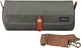 img 3 attached to 🚲 TOURBON Waxed Canvas Bike Top Tube Bag with Handlebar Basket