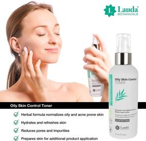 img 2 attached to 🍊 Organic Vitamin C Facial Toner Spray - Hydrating Skin Balancer, Pore Minimizer with Witch Hazel & Aloe Vera - Anti Aging Antioxidants for Combination/Oily Skin - 4 Oz by LAUDA BOTANICALS