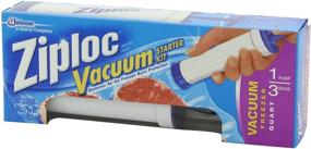 img 1 attached to 🧼 Ziploc Vacuum Starter Kit - 3-Quart Bags with 1 Pump