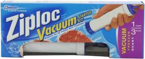 img 3 attached to 🧼 Ziploc Vacuum Starter Kit - 3-Quart Bags with 1 Pump