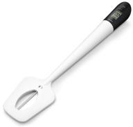 🌡️ lb-stw lightbeam digital candy thermometer, instant read kitchen cooking & spatula thermometer temperature reader & stirrer in one bpa free food grade material (white) logo