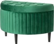 fabulaxe modern velvet storage ottoman logo