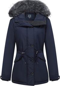 img 4 attached to GGleaf Thicken Quilted Removable XX Large Women's Clothing and Coats, Jackets & Vests