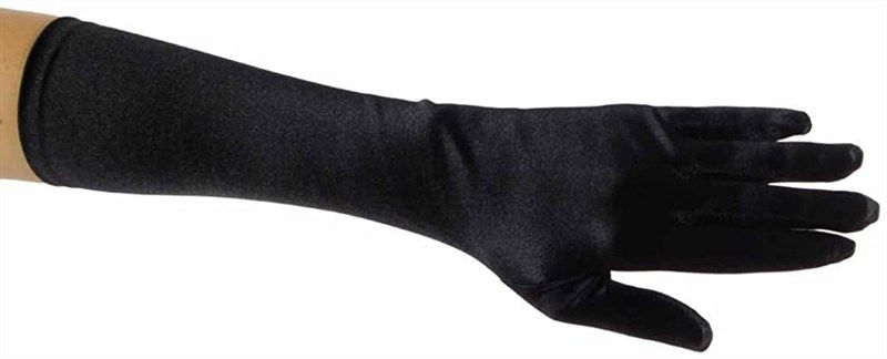 showstopper shiny satin length gloves girls' accessories and special occasion gloves 로고