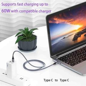 img 1 attached to ⚡ Ультрадлинный кабель USB C до USB C длиной 20 футов 60 Вт для быстрой зарядки - Samsung S21 Ultra, MacBook Pro 2020, контроллер PS5, Xbox Series S/X, Google Pixel 5/4a и многое другое!