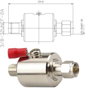 img 1 attached to Lightning Arrester for Enhanced Protection: F Type Male to Female 3GHz 75 ohm Cellular 2G 3G 4G LTE CATV Satellite with 90V Gas Tube Discharge Surge Arrester