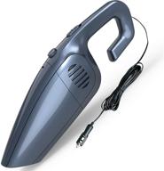 🚗 high power handheld car vacuum cleaner - portable 120w/7000pa with 16.4-foot power cord, car accessories kit for wet or dry cleaning, washable filter - perfect for car interior cleaning, men/women logo